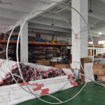 5ft 60in Round Fabric Hanging Banners From Ceiling Tension Fabric Displays