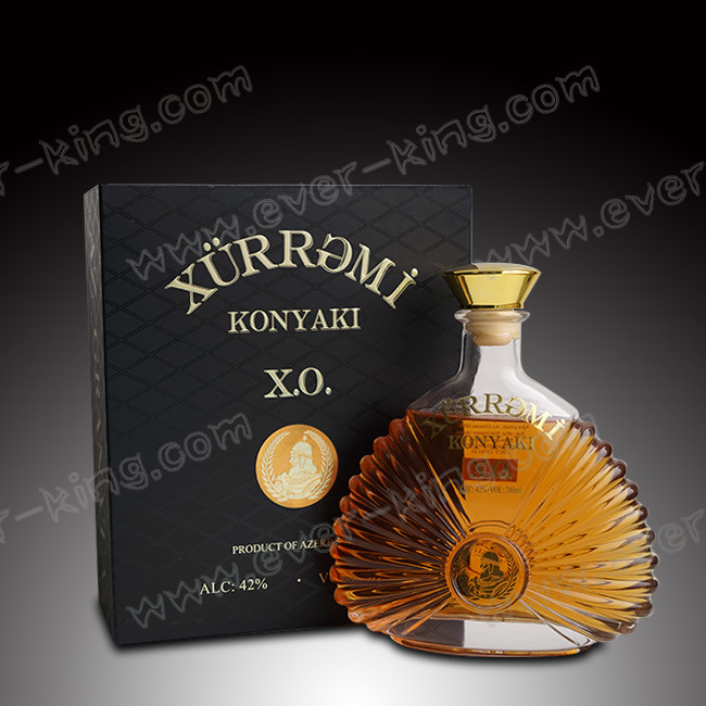 750 ML Oval Glass Liquor Bottles