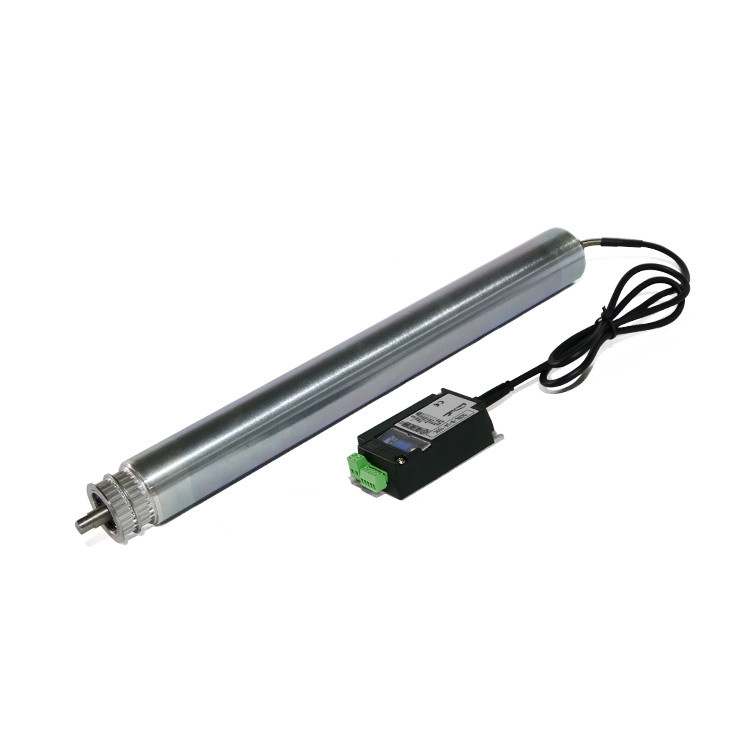 DC48V Brushless Motor Drive Steel Roller With Alloy Synchronized Wheel For Conveyor Systems