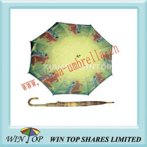 Quality 23&quot; Manual Wooden Heat Transfer Craft Umbrella wholesale