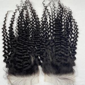 Quality Italy Curly 6x6 HD Lace Frontal 10A Brazilian Frontal Closure Human Hair 100% Unprocessed Virgin Ear to Ear Lace Frontal Human Hair Pre Plucked with wholesale