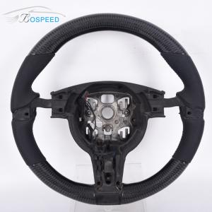 Quality Matte Black Custom Porsche Carbon Fiber Steering Wheel 12K Twill Weave wholesale