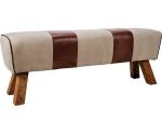 Leather And Canvas Pommel Horse Bench Vintage Leather Bench