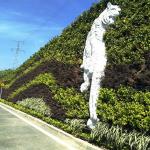 Vertical Moss Garden Green Plant Wall Panel Finishing Not Coated Per square