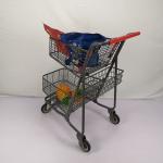 Three Baskets Lightweight Supermarket Shopping Cart 80L American Style