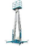 200Kg Loading Capacity Aluminum Double Mast Mobile Aerial Work Platform 10m