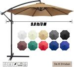 Patio Umbrella, Yard Umbrella Push Button Tilt Crank, Terrace Garden Restaurant