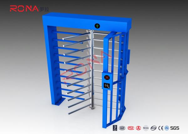 RFID Card Reader Full Height Turnstile Fingerprint Stainless Steel Security