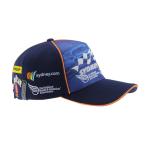 Five Panels Racing Baseball Caps Embroidery Logo Fashionable