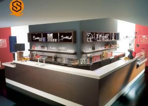 Quality Cash Register Solid Surface Bar Counter With Pure Acrylic Material wholesale