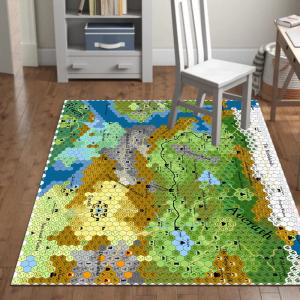 Quality Unti-skid Polyester Printed country map Area Rugs and Carpets living room center area rug playroom carpet wholesale