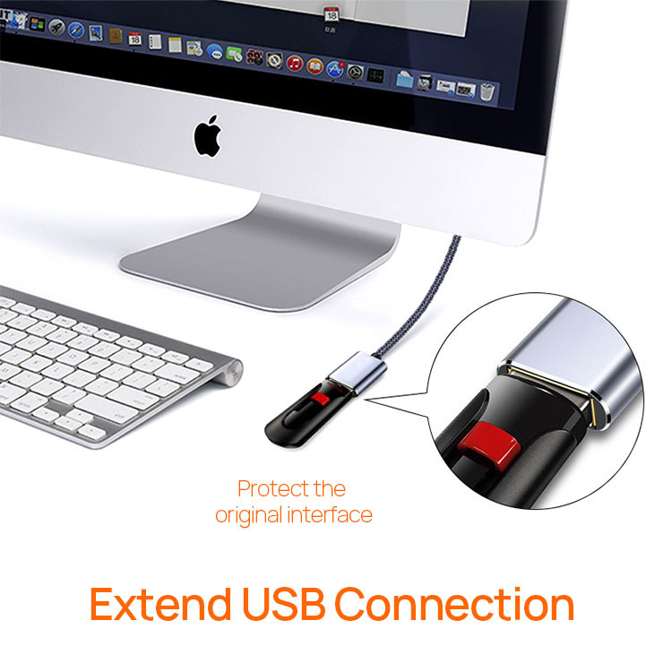 0.5M USB Data Extension Cable Male To Female For Flash Disk