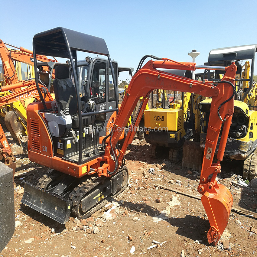 Hitachi in stock Used mini digger Japanese HITACHI 20-2 for sale/Second hand Small Crawler Excavator good condition HITACHI 20-2