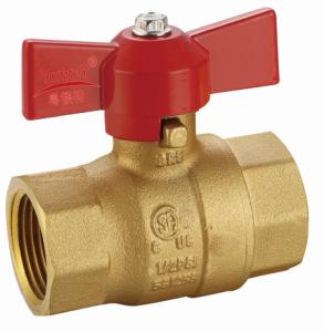 Quality YomteY Brass Ball Valve Butterfly handle wholesale