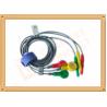 Buy cheap Durable Din Style Safety 3 Lead Ecg Cable With PU Material , IEC Standard from wholesalers