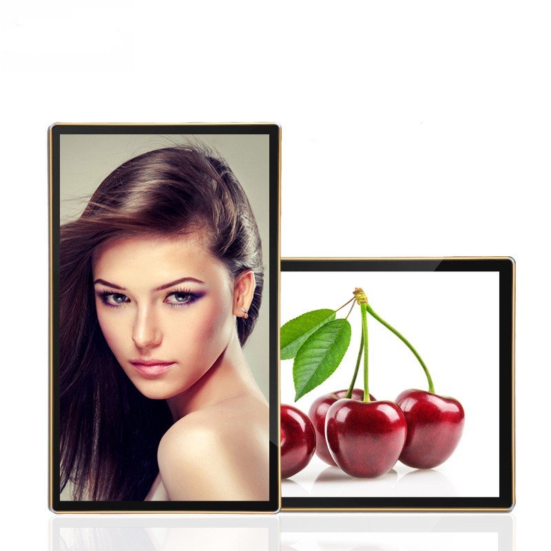 Wall 43 inch capacitive touch screen monitor with Android or Win10/11 OS support portrait landscape display modes
