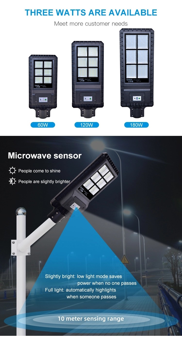 Waterproof 30w All In One Solar Street Light With Intelligent Remote Control Function