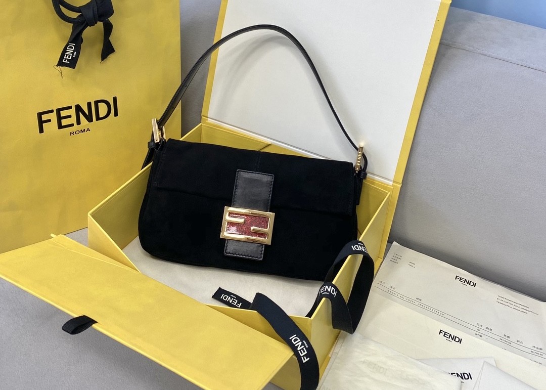 Classic Single Strap Shoulder Bag Pure Color Underarm Bag Baguette Bag
