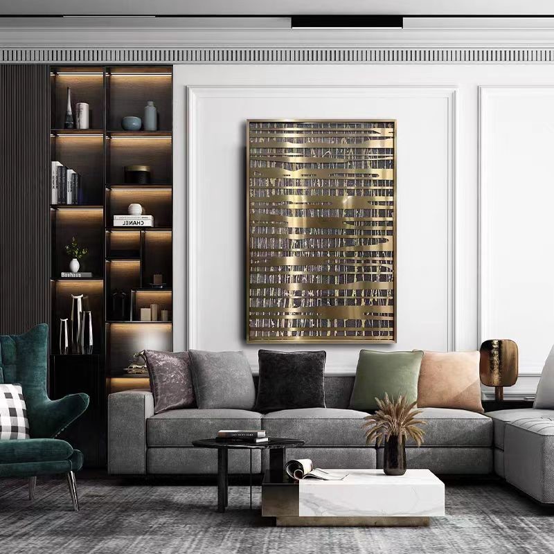 Transform Your Hotel Decor With Stainless Steel 3D Abstract Wall Screen Hanging