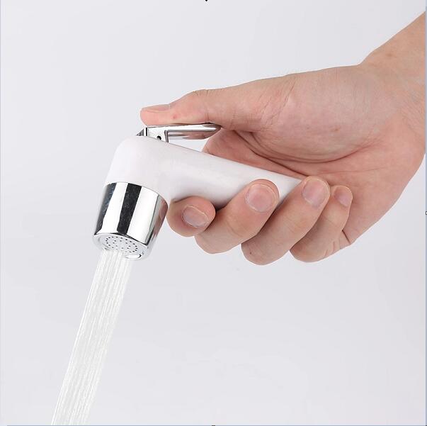 Chrome Color Hand Spray Shattaf , Hand Held Bidet Sprayer For Toilet