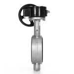 ISO 9001 Standard Worm Gear Operated Rubber Seal Wafer Butterfly Valve for Sea