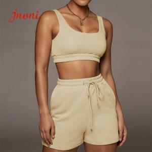 Quality Solid Womens Loungewear Set 2 Piece Tracksuit Short Set wholesale