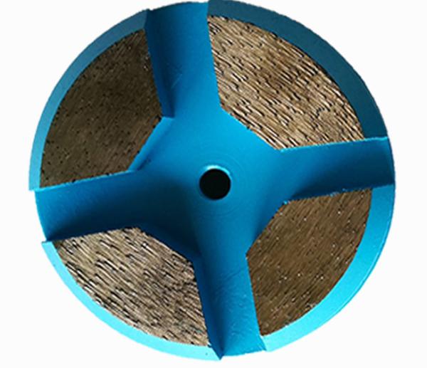 3 Inch Concrete Diamond Floor Pads Metal Bond Diamond Grinding Disc For Terrco