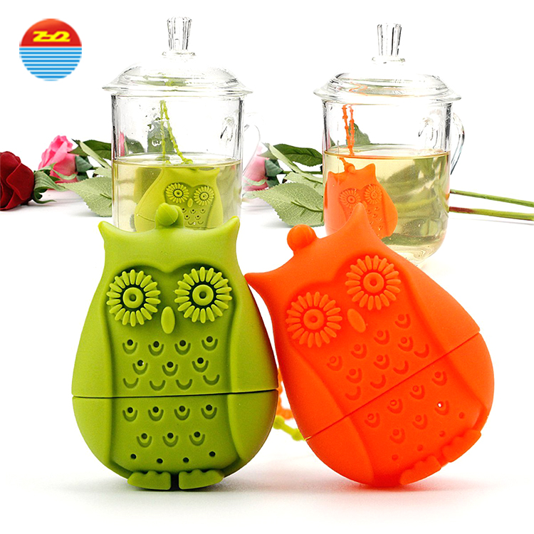 Lollipop cute colorful tea shape filter travel buddy sloth non plastic loose leaf tea custom silicone tea infuser