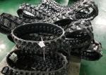 Anti-Slip Excavator Rubber Tracks , mini Excavator Tracks With Kevlar Fiber
