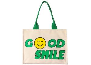 Quality Canvas Cotton Reusable Shopping Bags Tote Multiscene For Women wholesale