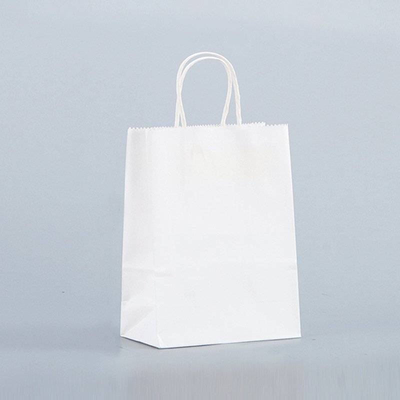 Custom Size Large Baking Bread Shopping Kraft Paper Bag with Customized Logo and Paper