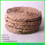 LUDA handmade woven straw placemats natural fiber oval placemats