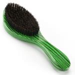 Custom Logo Palm Curved Natural Boar Bristle Hair Brush Ideal for Beard and