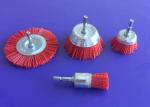 Clean Sand Nylon Abrasive End Brush 25mm Outer Diameter With 6mm Hex Shank