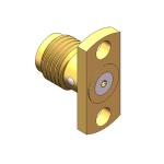 Female 4 Holes 50Ω Impedance Flange Mount SMA RF Connector/RF Coaxial Connector