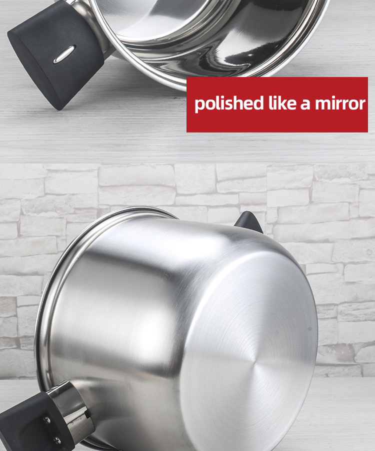 Hot Sale Pot Set New Bakelite Binaural Handle Cooking Soup Pot Set 304 Stainless Steel Cookware Set