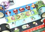 CMYK Christmas Patterns Festival Paper Sticker Roll