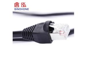 Quality FTP 24 AWG Shielded CAT5E Cable PVC Jacket With RJ45 Connector wholesale