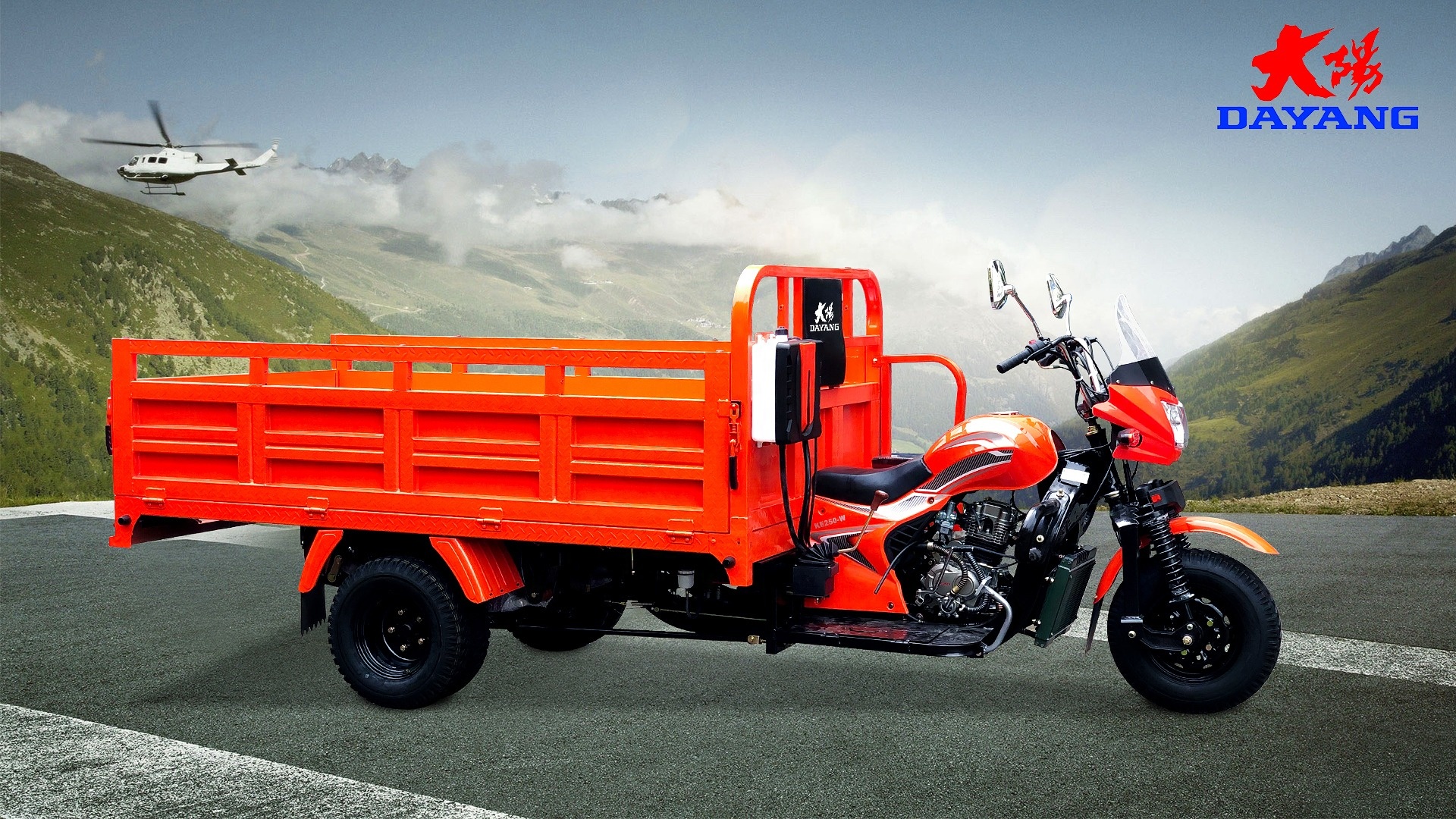 200CC Cargo Tricycle Motorcycle with Motorized Driving Type and Curb Weight of ≥500kg