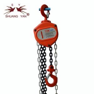 Quality Industrial Hand Lifting Chain Block Round Shape Blue Color Easy Operation wholesale