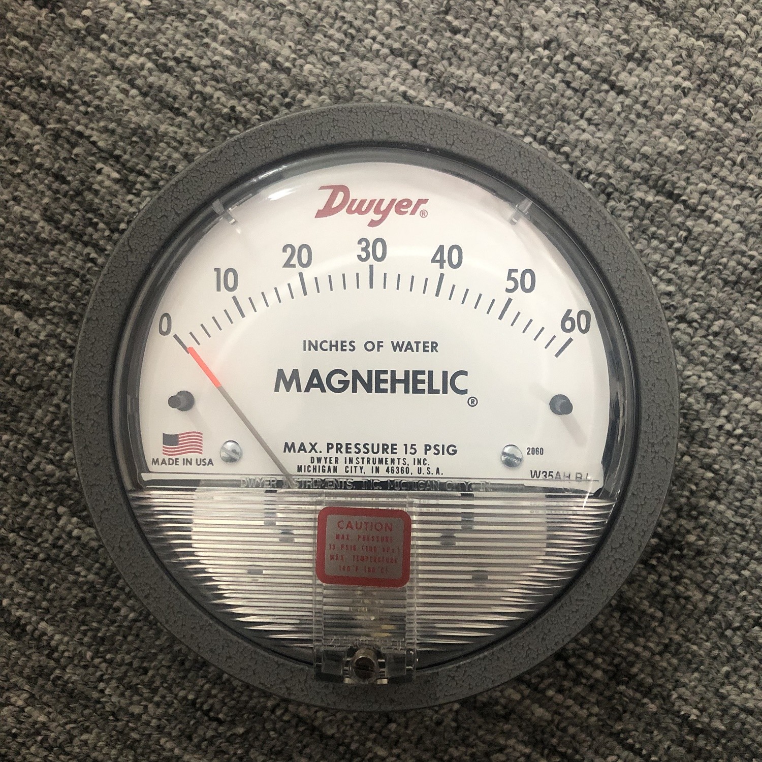 Original And New Dwyer 2060 Magnehelic Differential Pressure Gauge