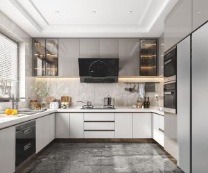 Quality Complete Modern Lacquer Kitchen Island Furniture White Shaker wholesale