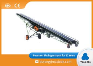Quality Skid Proof Powered Belt Conveyor Speed Adjustable Bulk Materials Soil Coal wholesale