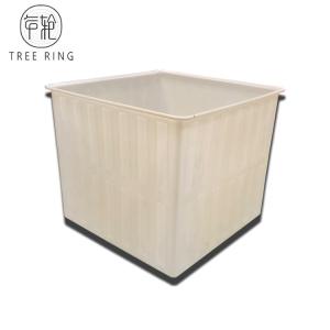 Quality Roto Molded Poly Box Truck Large Square Mobile Laundry Trolley With Plastic Tank wholesale
