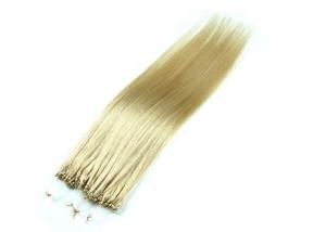 Quality 24# Color Golden Straight Cambodian Virgin Hair Micro Loop For Personal Care wholesale