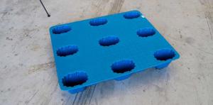 Quality 9 Feet Impact-Resistance Nesting 1100*900 mm Blow Molding Plastic Pallets wholesale