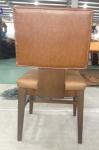wooden frame fabric/PU dining chair DC-0006