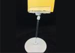 POS Table Display Stands , Top Clip Sign Holders PC for Retail Counter