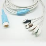 Medical 12 Pin HP Disposible 5 Lead Ecg Cable