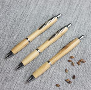 Quality Better selling wood bamboo pen for promotion,Click bamboon ball pen wholesale